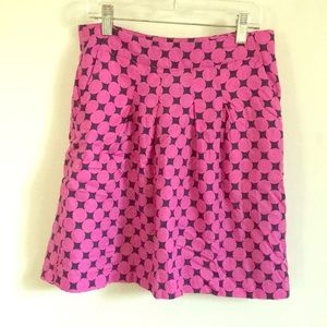 Pink and navy patterned skirt by Tommy Hilfiger